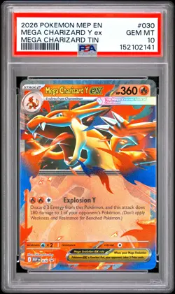 PSA 10 - Mega Charizard Y ex MEP030 Black Star Promo x141 - Pokemon - Image 1