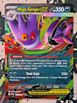 Mega Gengar Ex 056/094 Pokemon Phantasmal Flames - Image 1