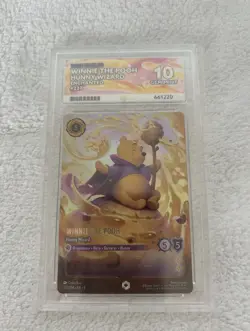 Disney Lorcana Fabled Winnie the Pooh Hunny Wizard Enchanted Card 227/204 ACE 10 - Image 1