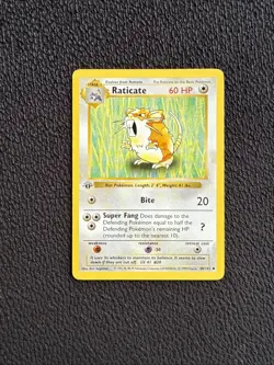 Raticate 1st Edition Base Set Shadowless 40/102 Pokemon 1999 Vintage LP - Image 1