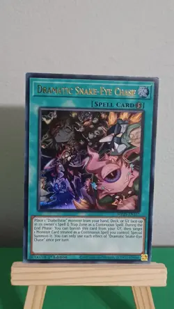 2025 Yugioh Dramatic Snake-Eye Chase Spell Card MP25-EN167 Ultra Rare - Image 2