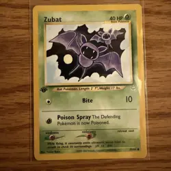 Pokemon TCG Zubat 59/64 1st Edition Neo Revelation NM - Image 1