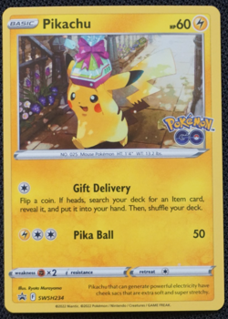 Pokemon TCG Pikachu SWSH234 Black Star Promo Near Mint English - Image 1