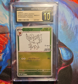 Pokemon Leafeon Promo Holo 068/SV-P Yu Nagaba CGC PRISTINE 10 110 HP Japanese - Image 1