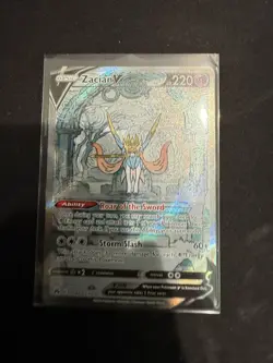 Zacian V GG48/GG70 Holo V Rare Crown Zenith Galarian Gallery Pokemon Near Mint - Image 1