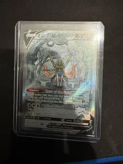 Zacian V GG48/GG70 Holo V Rare Crown Zenith Galarian Gallery Pokemon Near Mint - Image 5