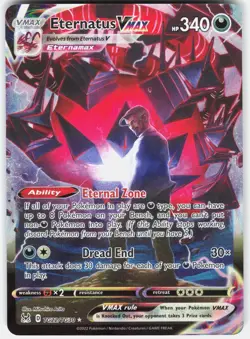 Pokemon Eternatus VMAX TG22/TG30 Holo Lost Origin Trainer Gallery Pokemon NM - Image 1