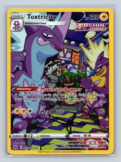 Toxtricity GG09/GG70 Holo Crown Zenith Galarian Gallery Pokemon NM - Image 1