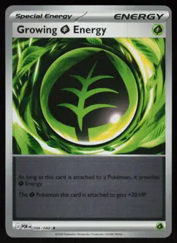 Growing Grass Energy 086/088 Rare Perfect Order Pokemon Reverse Holo Near Mint - Image 1