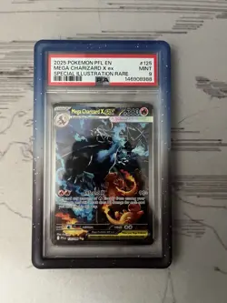 Pokemon Mega Charizard X Ex #125 SIR Phantasmal Flames PSA 9 Mint - Image 1