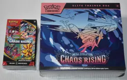 Brand New Sealed Pokemon TCG Chaos Rising ETB and Booster Bundle - Image 1