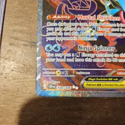 Pokemon TCG Mega Greninja EX 100/086 Chaos Rising Full Art Ultra Rare NM/Better - Image 2