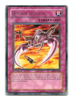 Option Hunter - SOI-EN058 1st Edition Rare - YuGiOh-LP - Image 1