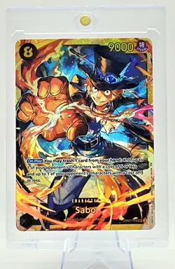 One Piece CCG Sabo Secret Rare Card OP07-118 500 Years in the Future English - Image 1