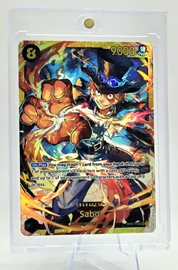 One Piece CCG Sabo Secret Rare Card OP07-118 500 Years in the Future English - Image 2