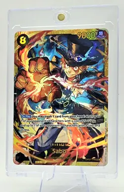 One Piece CCG Sabo Secret Rare Card OP07-118 500 Years in the Future English - Image 3