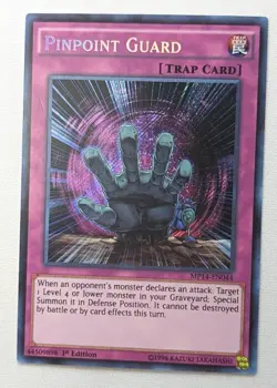 YuGiOh TCG Card Pinpoint Guard MP14-EN044 Secret Rare 1st Edition - Image 2