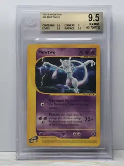 Mewtwo 56/165 Expedition Card Rare No Holo Pokemon Card ENG Bgs 9.5 - Image 1