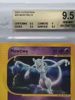 Mewtwo 56/165 Expedition Card Rare No Holo Pokemon Card ENG Bgs 9.5 - Image 2