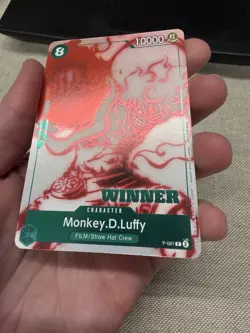 One Piece Card Game - Monkey.D.Luffy (P-061) Foil Winner English - Image 3