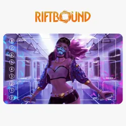 Riftbound Akali League of Legends Playmat+Bag Trading Card Game Mat Mousepad hot - Image 1