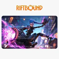 Jinx Riftbound League of Legends Playmat+Bag Trading Card Game Mat Mousepad 11 - Image 1