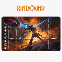 JinX Riftbound League of Legends Playmat+Bag Trading Card Game Mat Mousepad 24 - Image 1