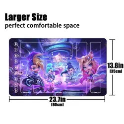lettle KDA Riftbound Playmat League of Legends Playmat+Bag Card Game Mat 14 hot - Image 2