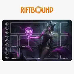 Ahri Riftbound League of Legends Playmat+Bag Trading Card Game Mat Mousepad 19 - Image 1