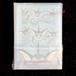 Pokemon Chinese Vaporeon Card Sleeve set (64 Pieces) Sealed From 2024 Eevee Box - Image 3