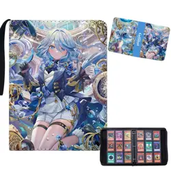 New Genshin Impac Card Book Holder Binder Collection Album Trading 400 Card Case - Image 2