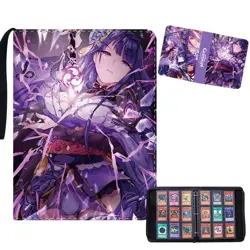 New Genshin Impac Card Book Holder Binder Collection Album Trading 400 Card Case - Image 4