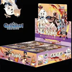 Genshin Impact 180 Trading Card Deluxe Booster Box Holo Anime TCG CCG - Image 1