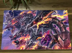 YuGiOh Duel Playmat Red-Eyes Black Dragon CCG TCG Trading Card Game Mat &Bag - Image 1