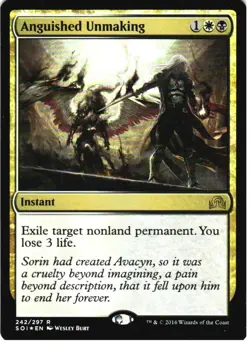 ANGUISHED UNMAKING 242 RARE SHADOWS OVER INNISTRAD MAGIC: THE GATHERING FOIL LP - Image 1