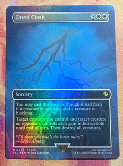 Fated Clash (Borderless) (Foil) MTG Commander: Final Fantasy (FIC) NM - Image 1