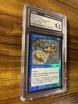MTG✨CLOUD OF FAERIES FOIL✨Urza’s Legacy CGC 9.5 MINT+ Common CREATURE 1999 POP 1 - Image 3