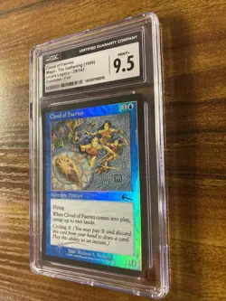 MTG✨CLOUD OF FAERIES FOIL✨Urza’s Legacy CGC 9.5 MINT+ Common CREATURE 1999 POP 1 - Image 4