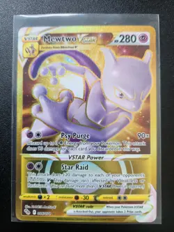 Pokemon TCG Mewtwo Vstar Pokemon Go 086/078 Holo Secret Rare - Image 1