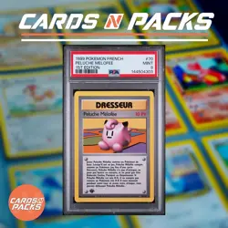 Carte Pokemon Peluche Melofee 70/102 Set de base Edition 1 PSA 9 - Image 1