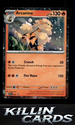 Arcanine - 011 011 Pokemon Promo SV: Scarlet & Violet Promo Cards Card NM - Image 1