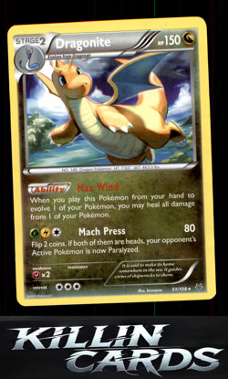 Dragonite (51) 51/108 Pokemon Rare XY - Roaring Skies Card LP - Image 1