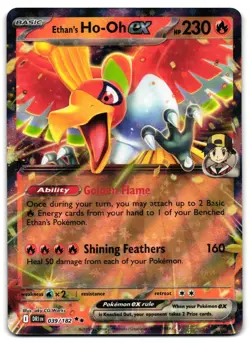 Ethan's Ho-Oh ex 039/182 - 🌊 Destined Rivals Double Rare Pokemon TCG 🖤 - NM - Image 1