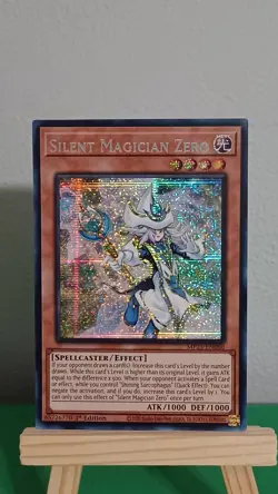2025 Yugioh Silent Magician Zero MP25-EN060 Prismatic Secret Rare 1st Edition - Image 1