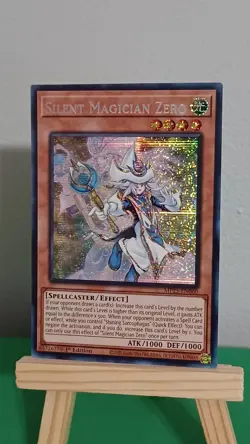 2025 Yugioh Silent Magician Zero MP25-EN060 Prismatic Secret Rare 1st Edition - Image 3