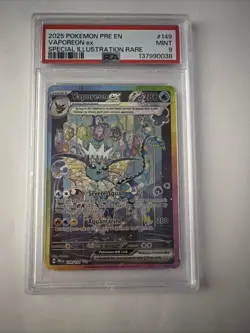 2025 Pokemon TCG Vaporeon EX #149/131 Special Illustration Rare PSA 9 SIR - Image 2