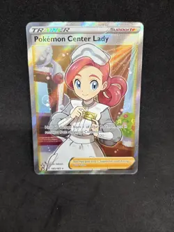 Pokemon Center Lady (Full Art) SWSH04: Vivid Voltage 185/185 NM - Image 1