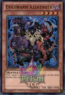 1st ed Evilswarm Azzathoth super rare HA07-EN050 Yugioh - Image 1