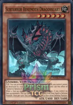 1st ed Subterror Behemoth Dragossuary super rare RATE-EN083 Yugioh - Image 1