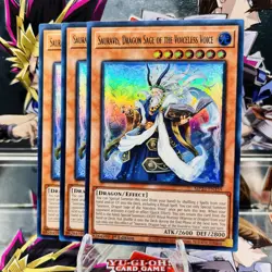 3x Yugioh Playset Sauravis, Dragon Sage of the Voiceless Voice MP25-EN159 Ultra - Image 1